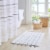 INK+IVY Arbor Cotton Pile Tufted Bath Rug with Grey and Ivory Finish Perspective: top