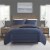 Franklin 3 Piece Crinkled Microfiber Quilt Set Perspective: top