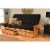 Kodiak Furniture Phoenix Futon with Suede Fabric Mattress in Black/Butternut Perspective: top