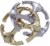 Hanayama Rotor Level 6 Cast Puzzle Perspective: top