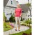 Compass Health Brands Womens Round Handle Cane - Silver Perspective: top