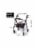 Carex Steel Rollator Walker with Seat and Wheels, 350lbs, Foldable, For Those 5'0 to 6'1 Perspective: top