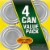 Del Monte® Sliced Pears in Heavy Syrup Can Perspective: top