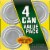 Del Monte® Fruit Cocktail in Heavy Syrup Cans Perspective: top