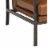 Ashley Peacemaker Faux Leather Accent Chair in Brown Perspective: top