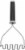 KitchenAid Stainless Steel Wire Masher - Onyx Black Perspective: top