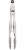 KitchenAid® Gourmet Stainless Steel Silver Utility Tongs Perspective: top