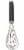 KitchenAid Utility Whisk - Onyx Black Perspective: top