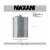 Maxam 8 Ounce Stainless Steel Flask Lightweight Drinking Flask with a Screw-On Leak Proof Lid Perspective: top