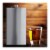 Maxam Stainless Steel Flask with a Screw-On Leak Proof Lid Polished Silver 12 Ounce Perspective: top