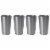 Maxam Stainless-Steel 4-piece Double Wall 13 oz. Tumbler Set Perspective: top