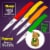 Slitzer Germany 4pc Paring Knife Set Perspective: top