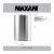 Maxam Stainless Steel Flask Extra Large Drinking Flask Polished Silver 1 Gallon Capacity Perspective: top