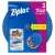 Ziploc® One Press Seal 1.75 Pt Round Storage Container & Lids - Clear/Blue Perspective: top