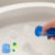 Scrubbing Bubbles® Fresh Gel Rainshower Toilet Cleaning Stamp Dispenser Perspective: top