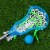 Franklin Sports Mini Lacrosse Stick - Blue Perspective: top