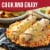 Smart Ones Chicken Enchiladas Suiza with Zesty Light Sour Cream Green Chile Sauce & Spanish Rice Perspective: top