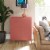 SystemBuild Bonanza 2 Door Metal Locker Storage Cabinet in Terracotta Perspective: top
