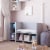 Jocelyn Toy Storage Bench and Coat Rack, Dove Gray Perspective: top