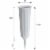 Novelty Plastic Round Bottom Cemetery Vase, Stone - 3 x 7 (Qty 1) Perspective: top