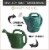 Novelty Classic Watering Can, Green, 2 Gallon Perspective: top