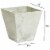 Novelty Artstone 11.5 x 12 in. Dia. Mint Resin & Stone Powder Ella Flower Pot Perspective: top