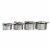 8 Piece Stainless Steel Stock Pot Set Perspective: top