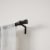 Umbra® Cappa 66 to 120-Inch Adjustable Curtain Rod in Brushed Black Perspective: top