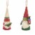 Jim Shore Mini Christmas Gnomes Set/3 Polyresin Ornaments 6009186 Perspective: top
