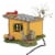 Department 56 House Honey Hive Ceramic Halloween Snow Village 6007789 Perspective: top