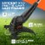 Black and Decker 2-in-1 Metal Electric Trimmer & Edger with 3.5 Amp Motor, Black Perspective: top