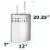 Toilet Brush and Plunger Set Toilet Plunger Toilet Brush Combo Chrome Perspective: top