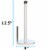 Blue Donuts Enamel Coated Steel Paper Towel Holder (White) Perspective: top