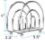 Blue Donuts Chrome Collection Napkin Holder Perspective: top