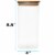 Blue Donuts Glass  40 Oz Food Storage Containers with Wood Airtight Lids Perspective: top