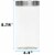 Blue Donuts 50 OZ Glass Kitchen Canister Food Storage Jars With The Silver Screw Lid Perspective: top