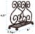 Blue Donuts Scroll Collection Steel Napkin Holder Freestanding for Kitchen Countertop, Bronze Perspective: top