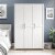 Camberly Framed 3 Door Wardrobe, Ivory Oak Perspective: top