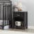 Little Seeds Monarch Hill Hawken Nightsatand with Gold Feather Drawer Pull, Black Perspective: top