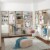Gwyneth Closet - Vanity, White Faux Marble and Golden Bronze Perspective: top