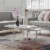 Brielle Coffee Table, Marble Perspective: top