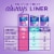 Always No Feel Protection Daily Liners Thin Absorbency Clean Scent Perspective: top