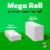 Bounty Paper Towels Select-A-Size White, 6 Mega Rolls, 164 Sheets Per Roll Perspective: top