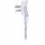 Cordinate Extension Cord, 10Ft 1Outlet 2USB 2.4A Surge Gry/Wht Perspective: top