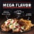 Banquet Mega Meal Creamy Provolone Salisbury Steak Frozen Meal Perspective: top