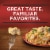 Banquet Cheesy Rice And Chicken Frozen Meal Perspective: top