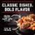 Banquet Mega Bowls Dynamite Penne And Meatballs Frozen Meal Perspective: top