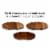 Libbey Acaciawood Flat Round Wood Server Cake Stand with Glass Dome Perspective: top