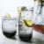 Libbey Polaris 16-Piece Tumbler and Rocks Glass Set, Smoke Perspective: top