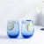 Libbey Classic Blue All-Purpose Stemless Wine Glasses, Set of 6 Perspective: top